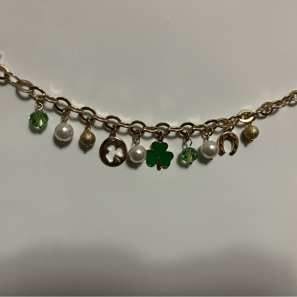 3 leaf clover Lucky Charm Bracelet